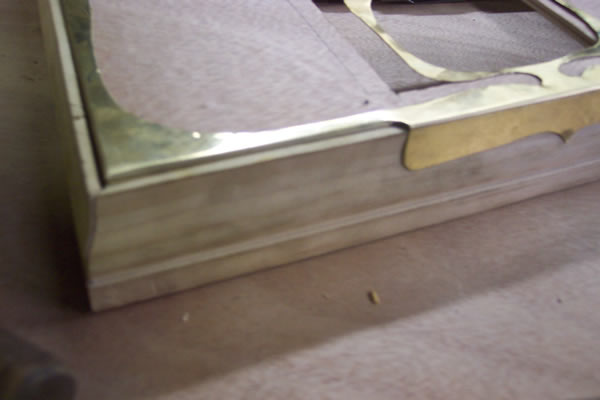 Closeup of the finished faceplate